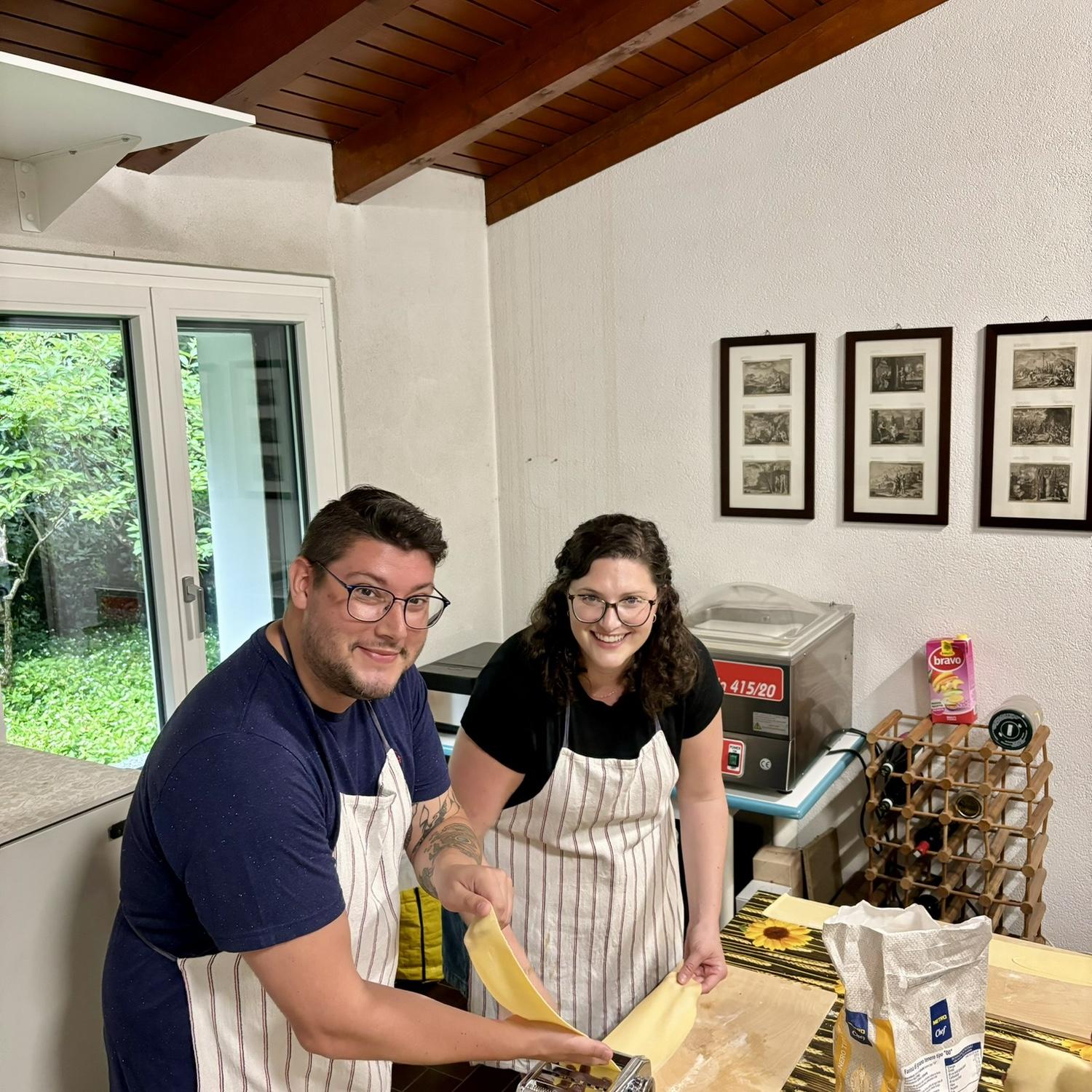 Pasta making class in Italy!