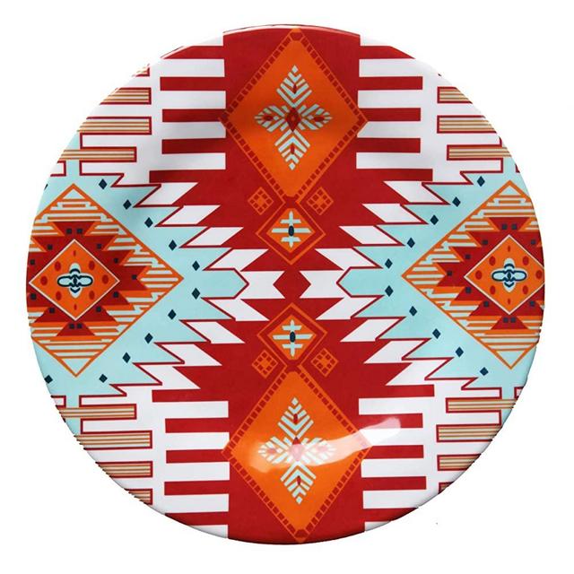 HiEnd Accents (DI5002DP04) Southwest Melamine Dinner Plate, 10.5-Inches, set of 4 PCS - Multicolor