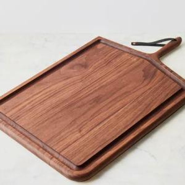 KHEM Studios Mega Whale Bone Cutting Board, Walnut