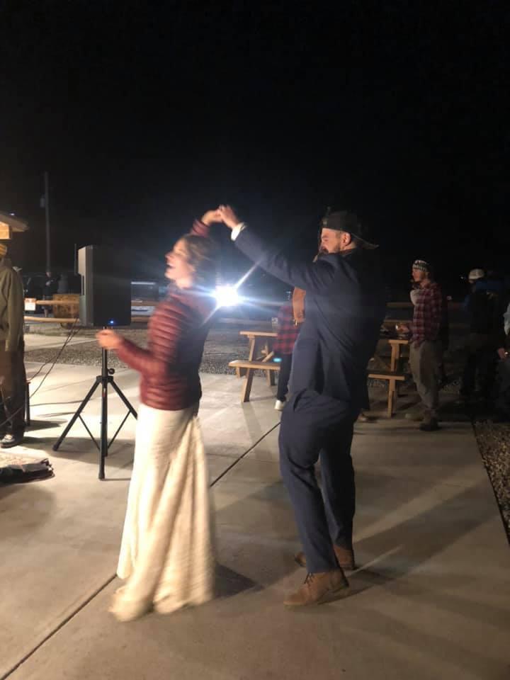 Our first dance at Cabin Creek Brewery in Colorado!