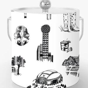 Insulated Ice Bucket – Personalized Bar Cart Accessory with Luxe Finishes | Katie Kime | Colorful Prints, Wallpaper, Pajamas, Home Decor, & More