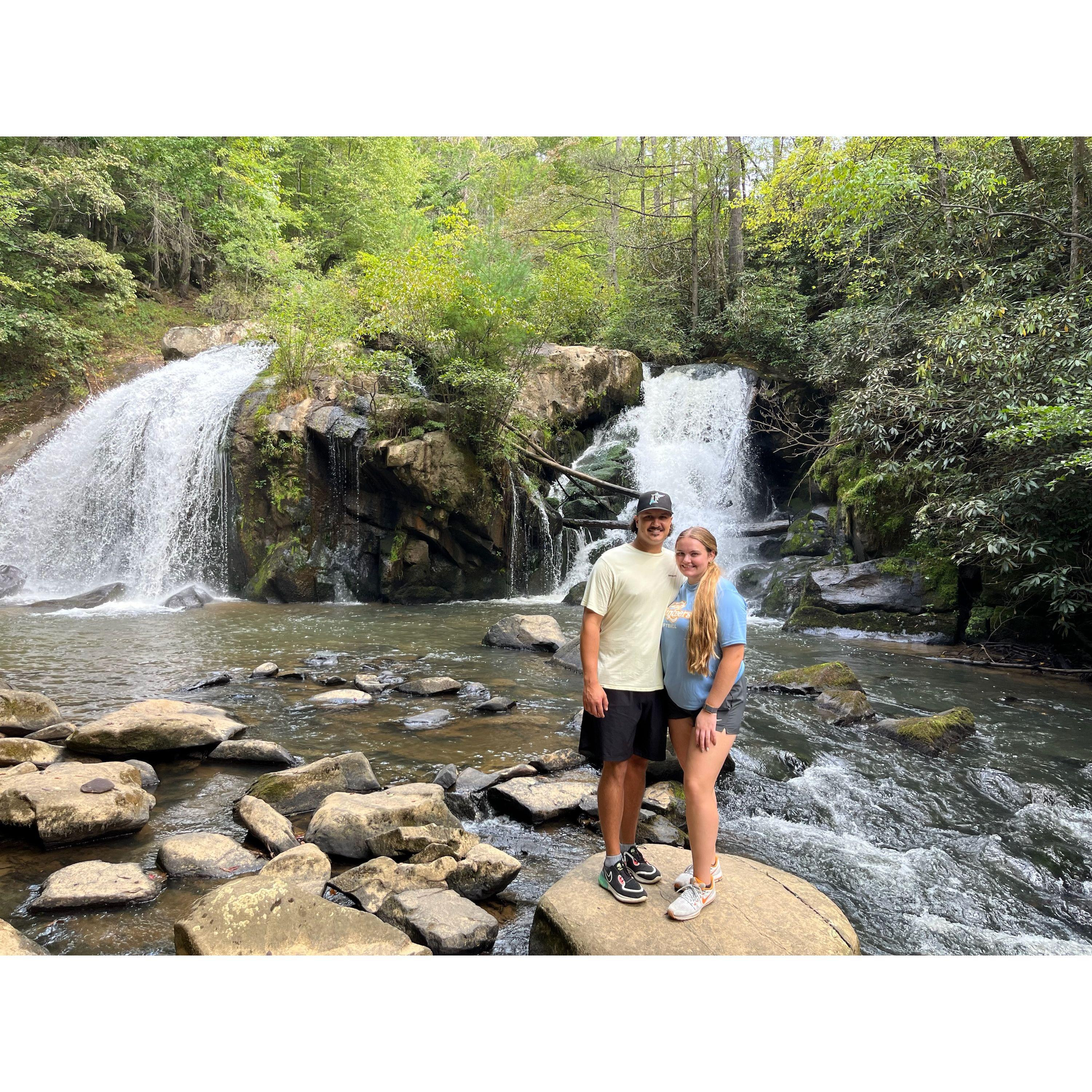 Our first picture and our first hike together!