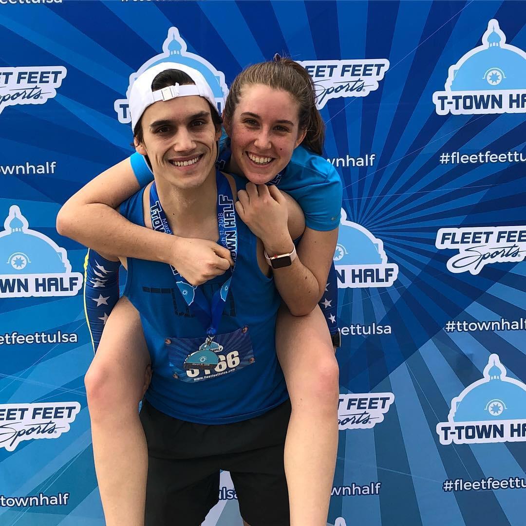 First Half Marathon together. Tulsa, OK