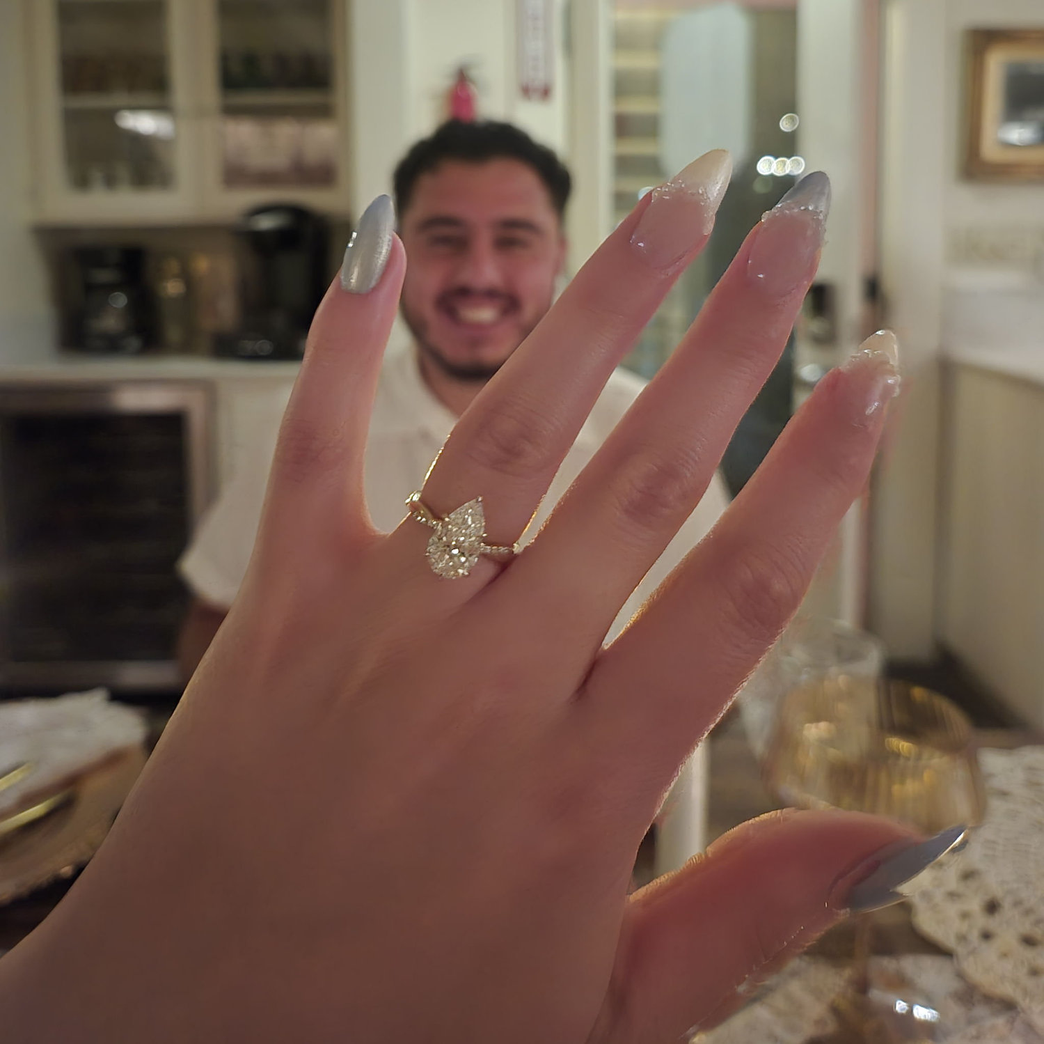 UGH so beautiful, im still not over my ring...and my man. Can you believe he got it custom made just for me.