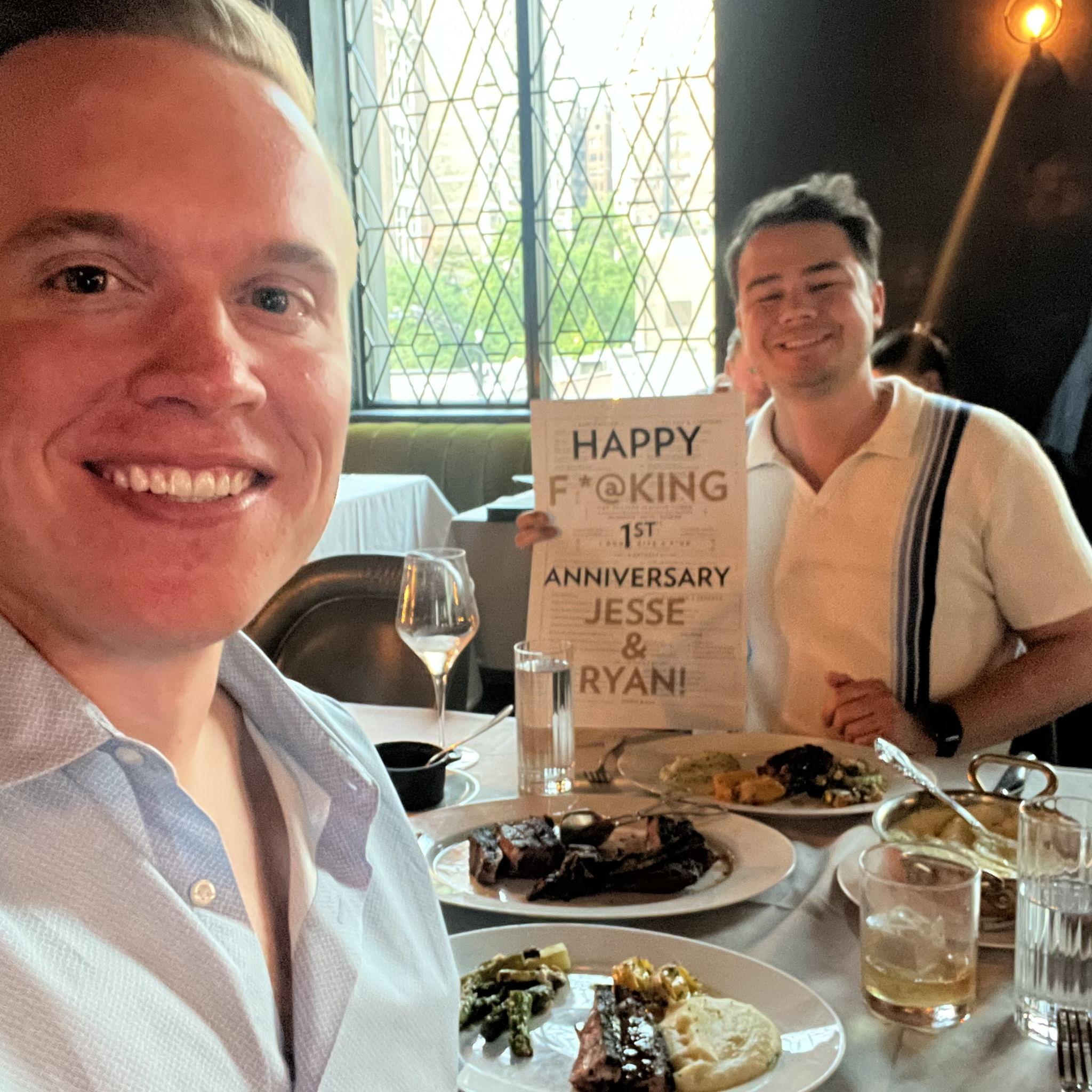 Our One Year Annniversary