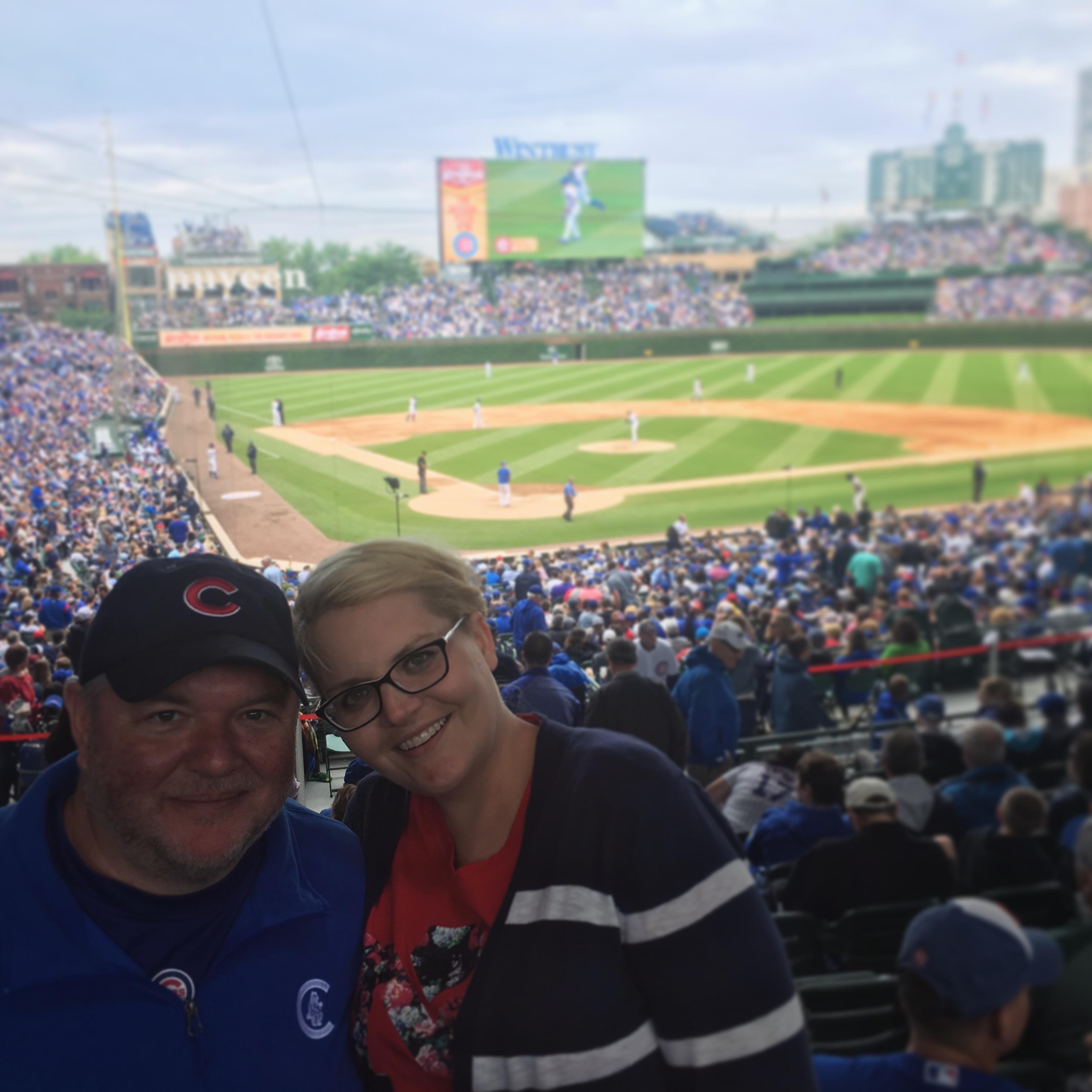Chris's baseball heaven and Lindsey's first time at Wrigley!
