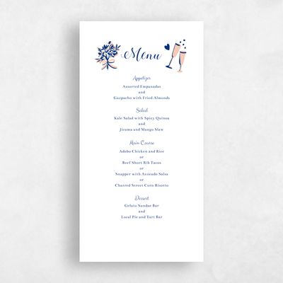 White Wedding Menu - Remi
