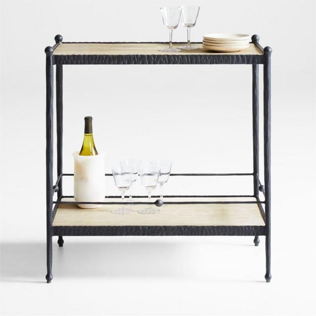 Rodin Black Metal Bar Console by Athena Calderone