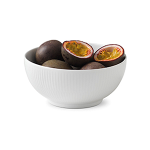 White Fluted Bowl
