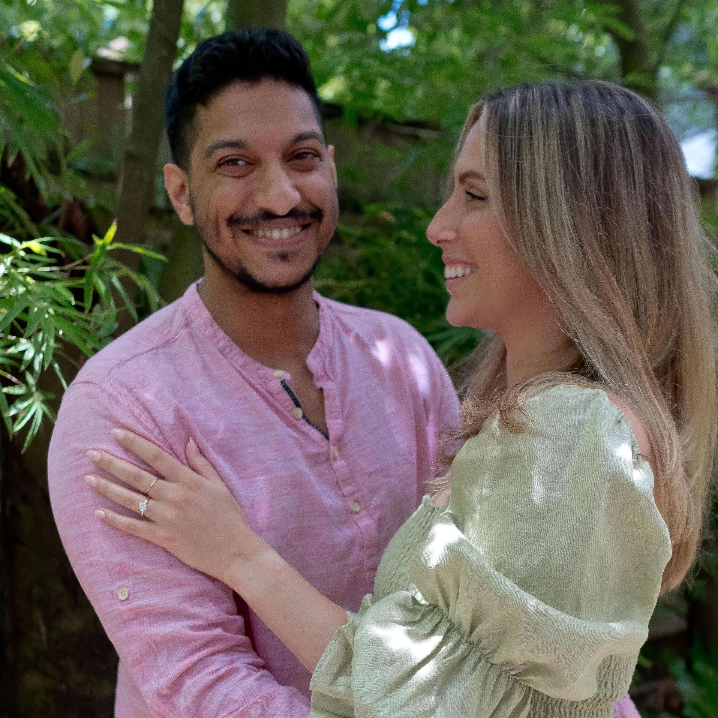 Right after he popped the question!