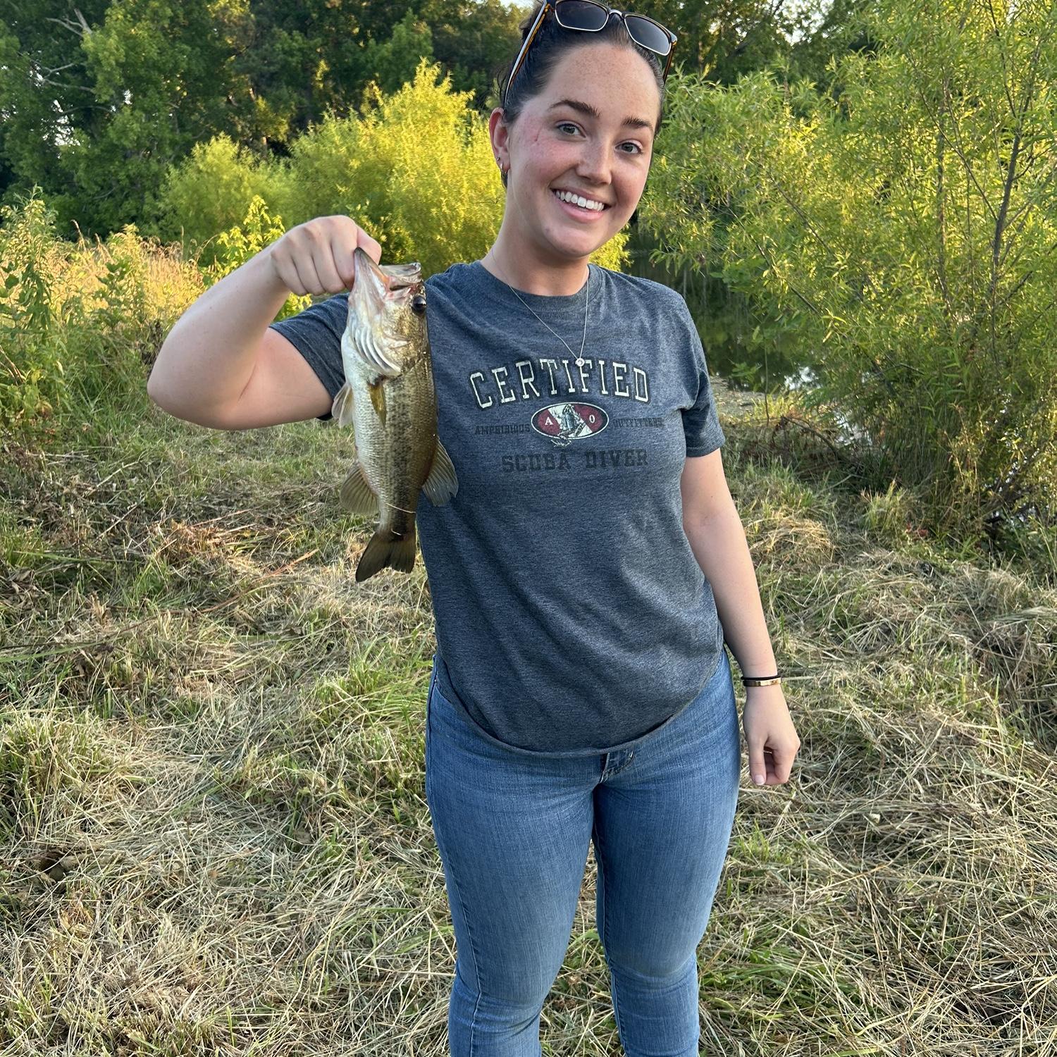 alicia fishing… this is when everyone knew she must really like mike