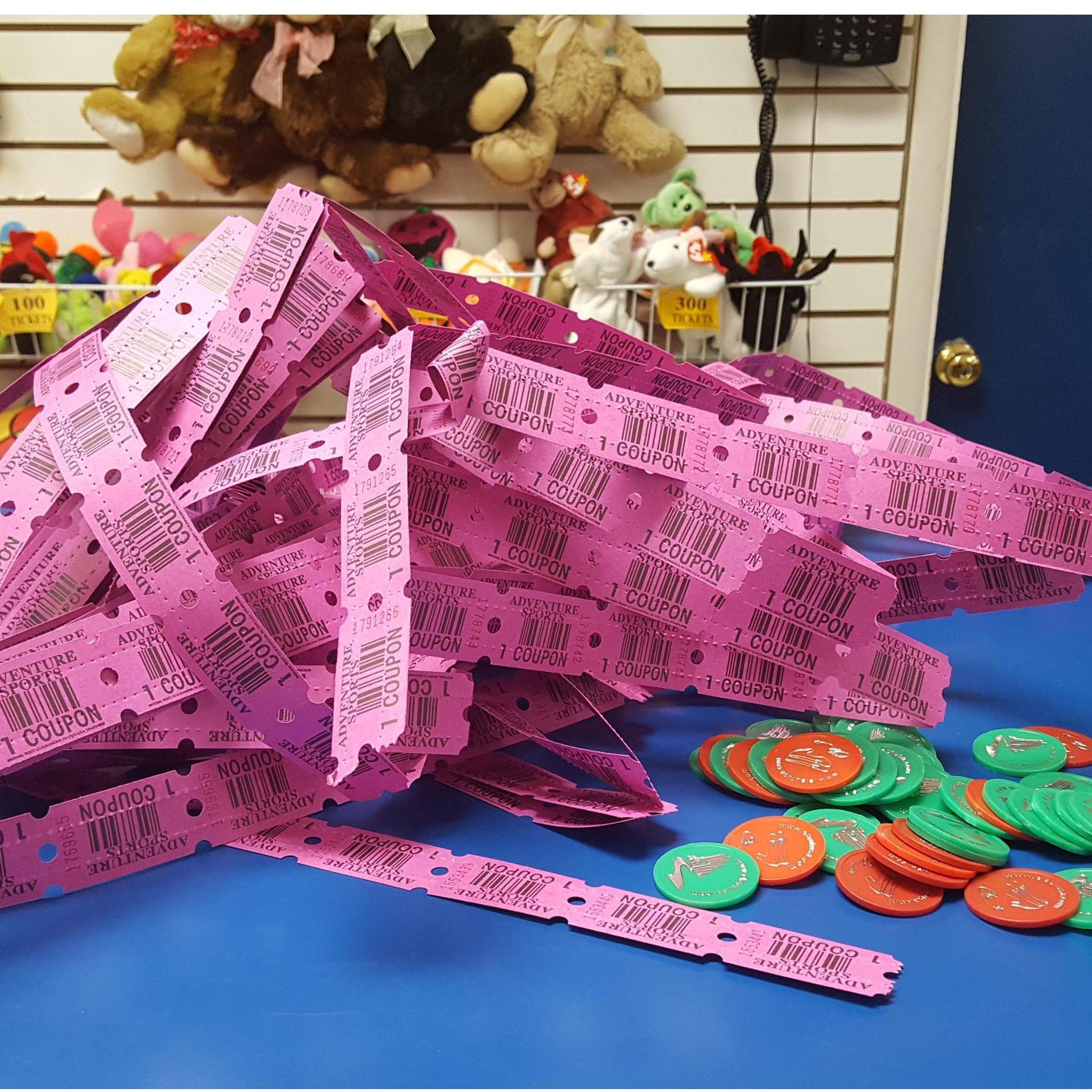Our winnings at the Arcade!