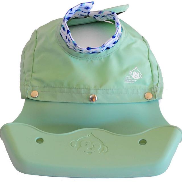 The Little Monkey Company Silicone Bibs for Babies and Toddlers - Wipes Clean in Seconds Waterproof Bib Protects From Every Mess - Made with Eco-Friendly Premium Materials