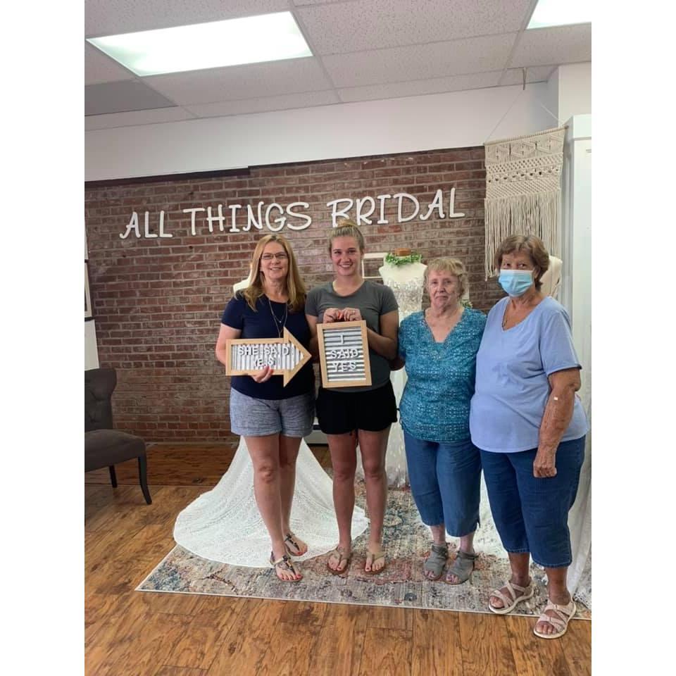 Brianna said YES to the dress!