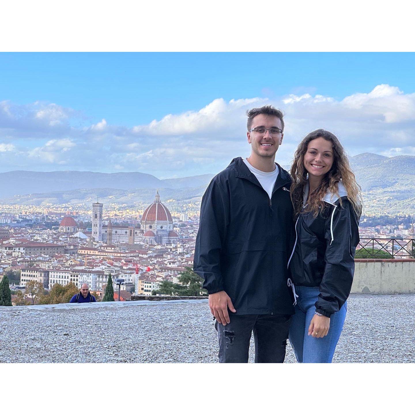 They traveled around Europe together, and did plenty of exploring through Germany and Italy.