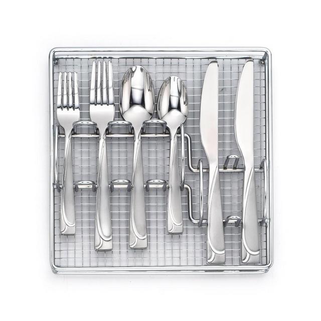 40pc Stainless Steel Mena Frost Silverware Set - Cambridge Silversmiths