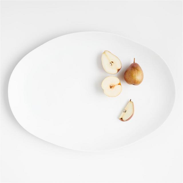 Range Oval White Melamine Platter