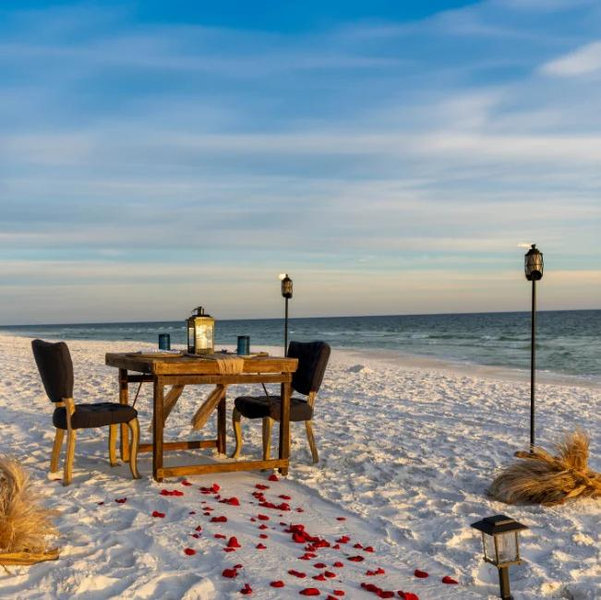 Honeymoon Romantic Dinner on Beach