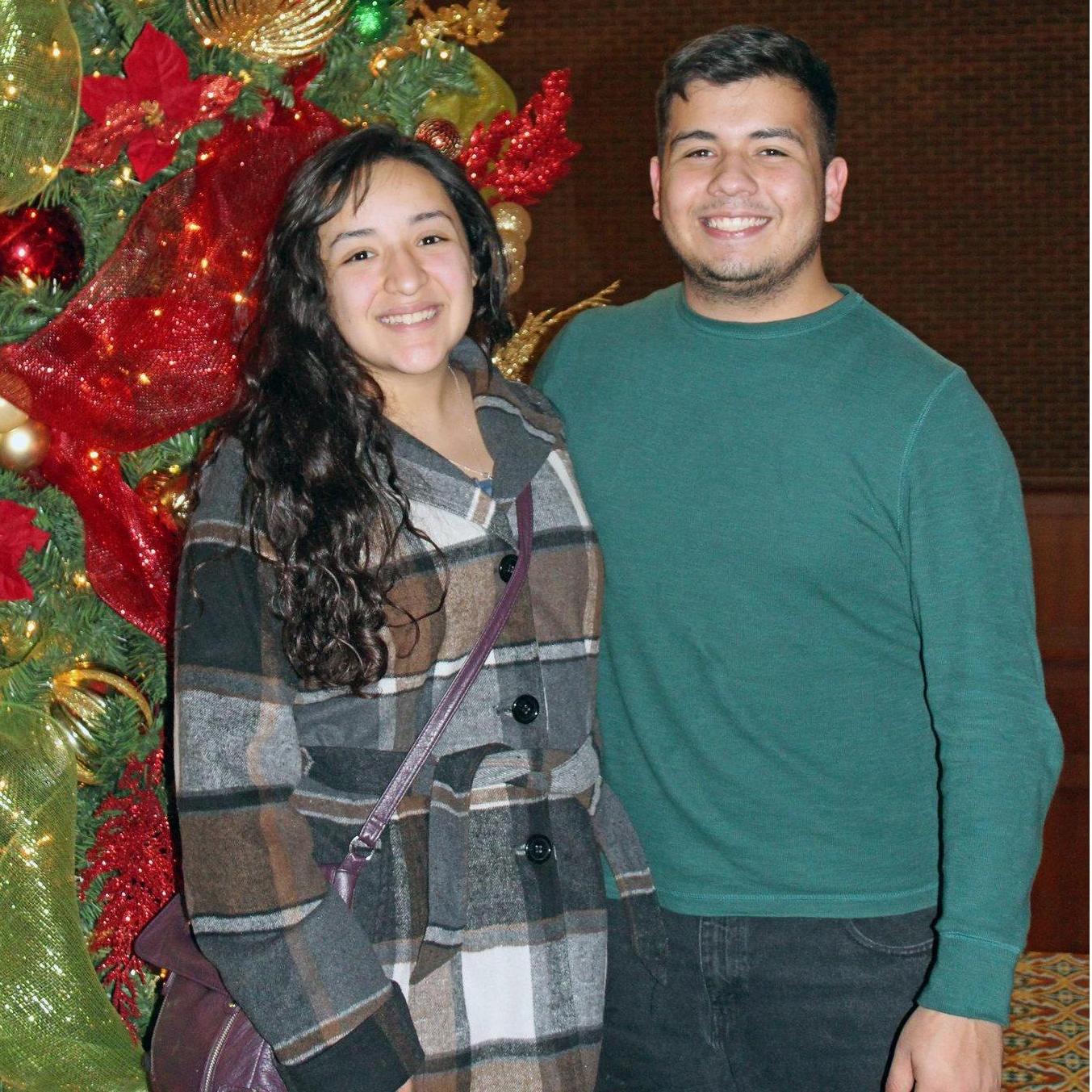 Christmas 2013 = Acting classes for Mike and ACTING like cutting your own bangs is still a good idea for Ceci  -__-