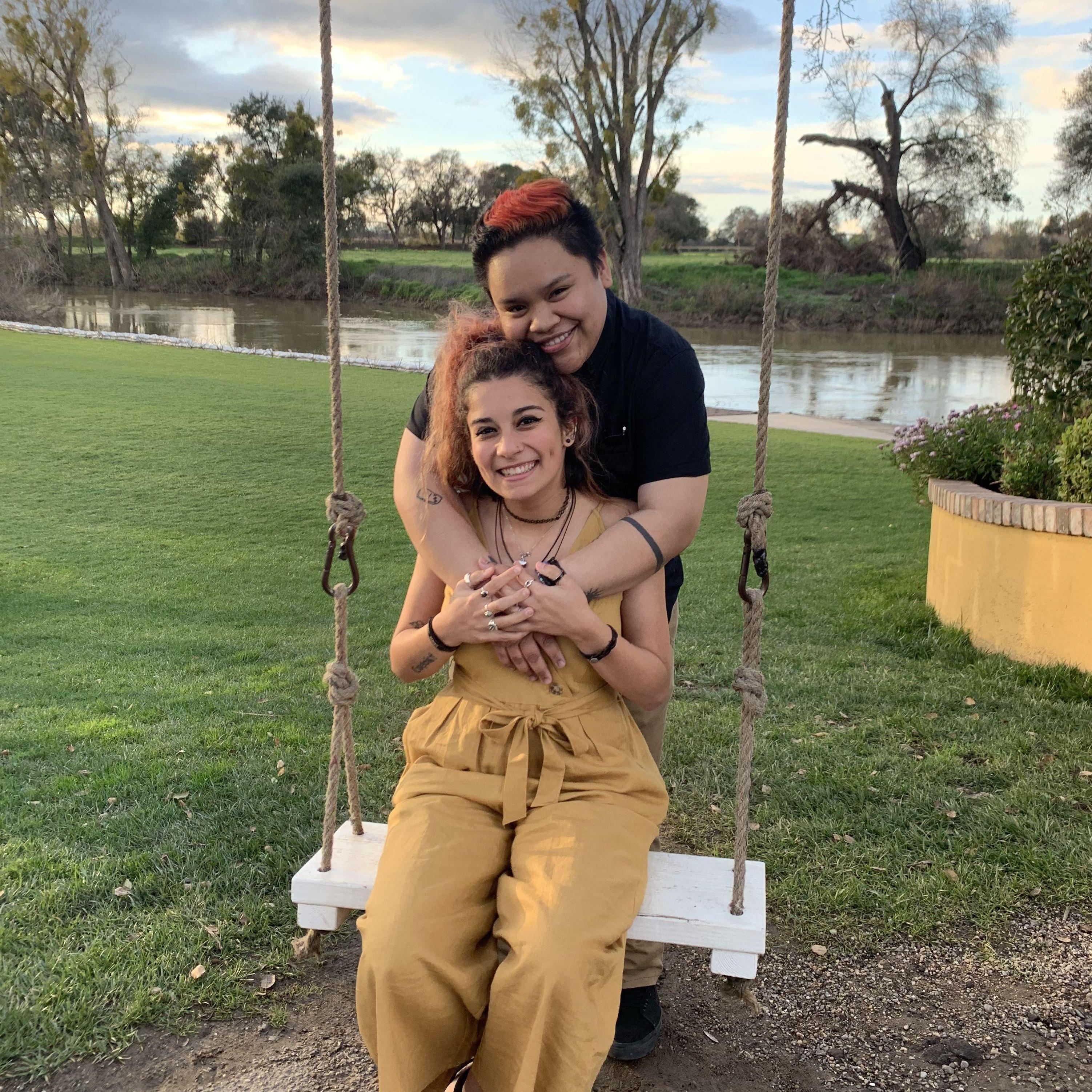 We went to a winery with Cas' family!