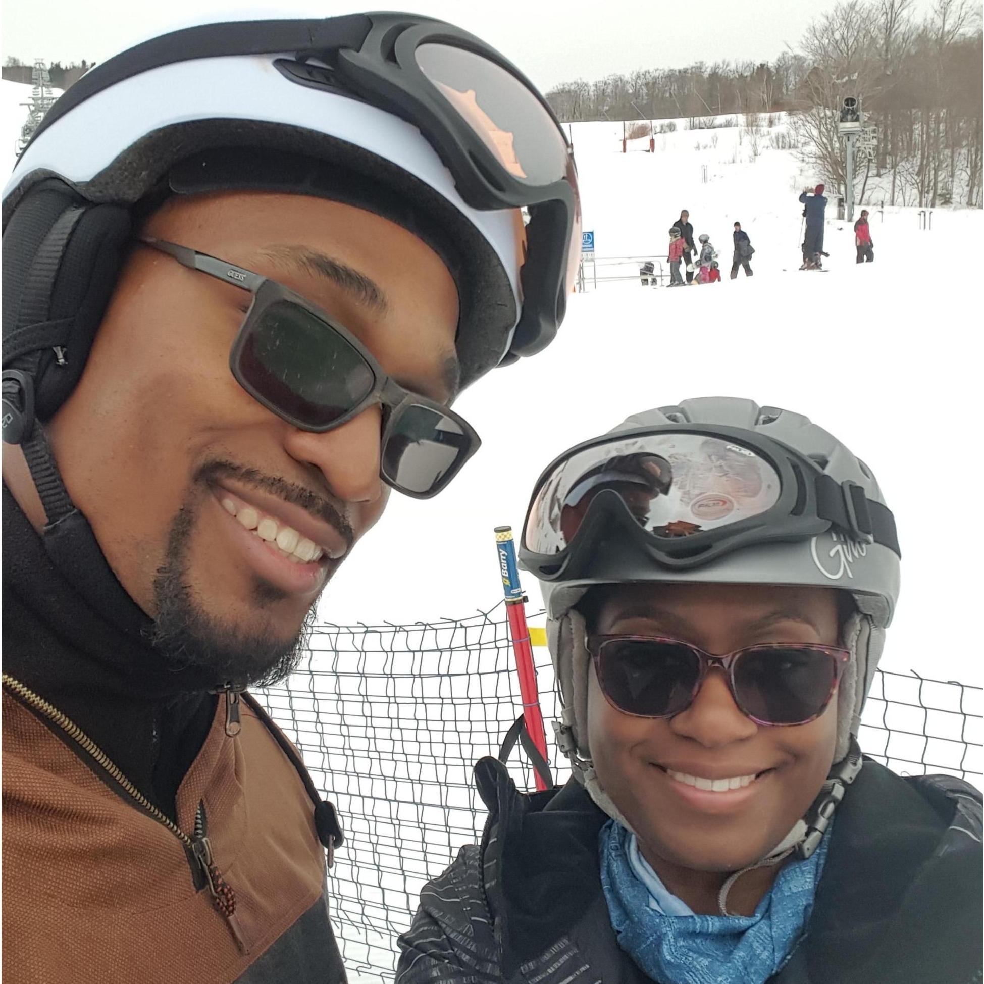 Snowboarding for the first time!