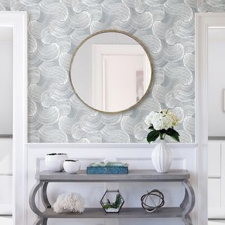 Karson Swirling Geometric Wallpaper