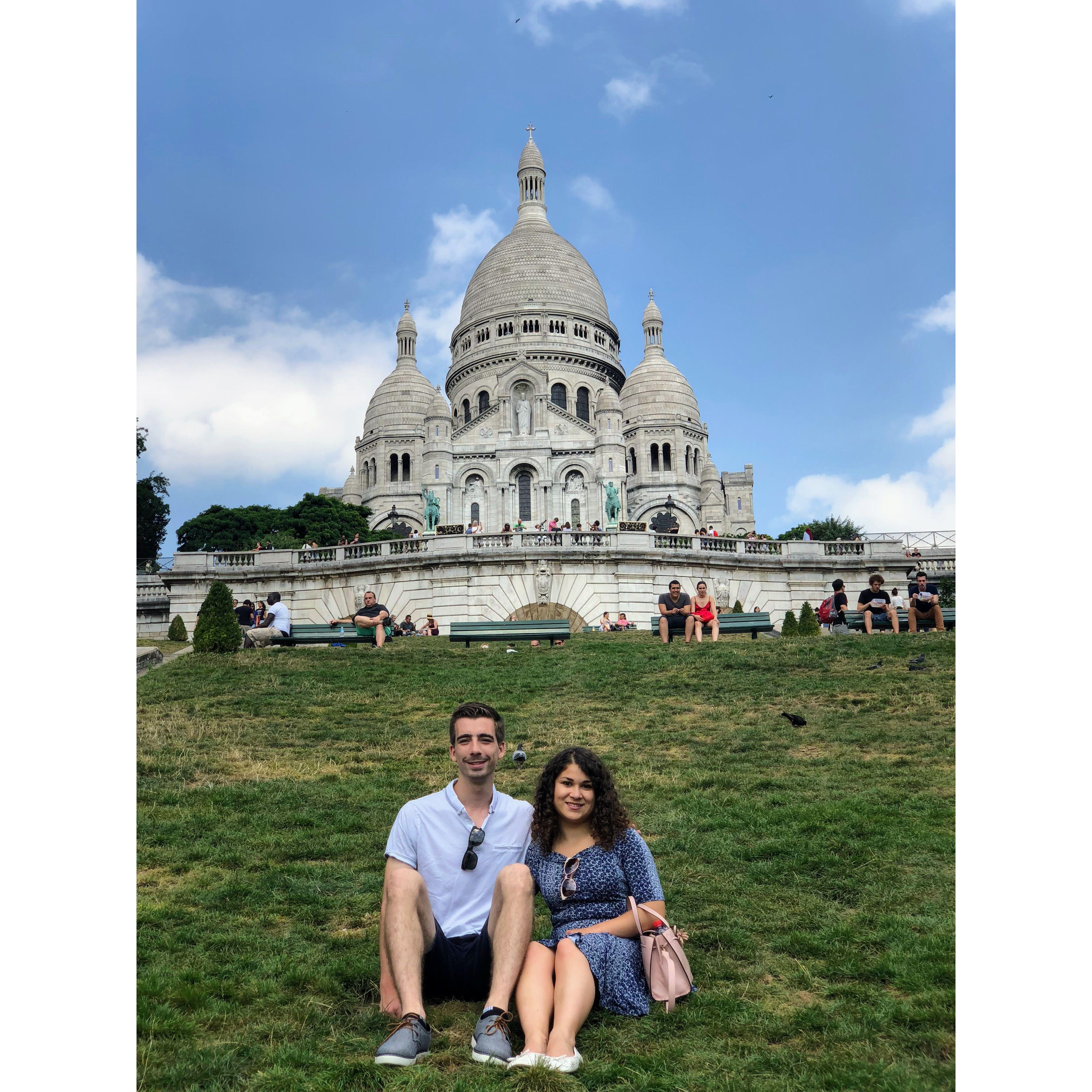 Paris, on our first trip to Paris together (Aug 2018)