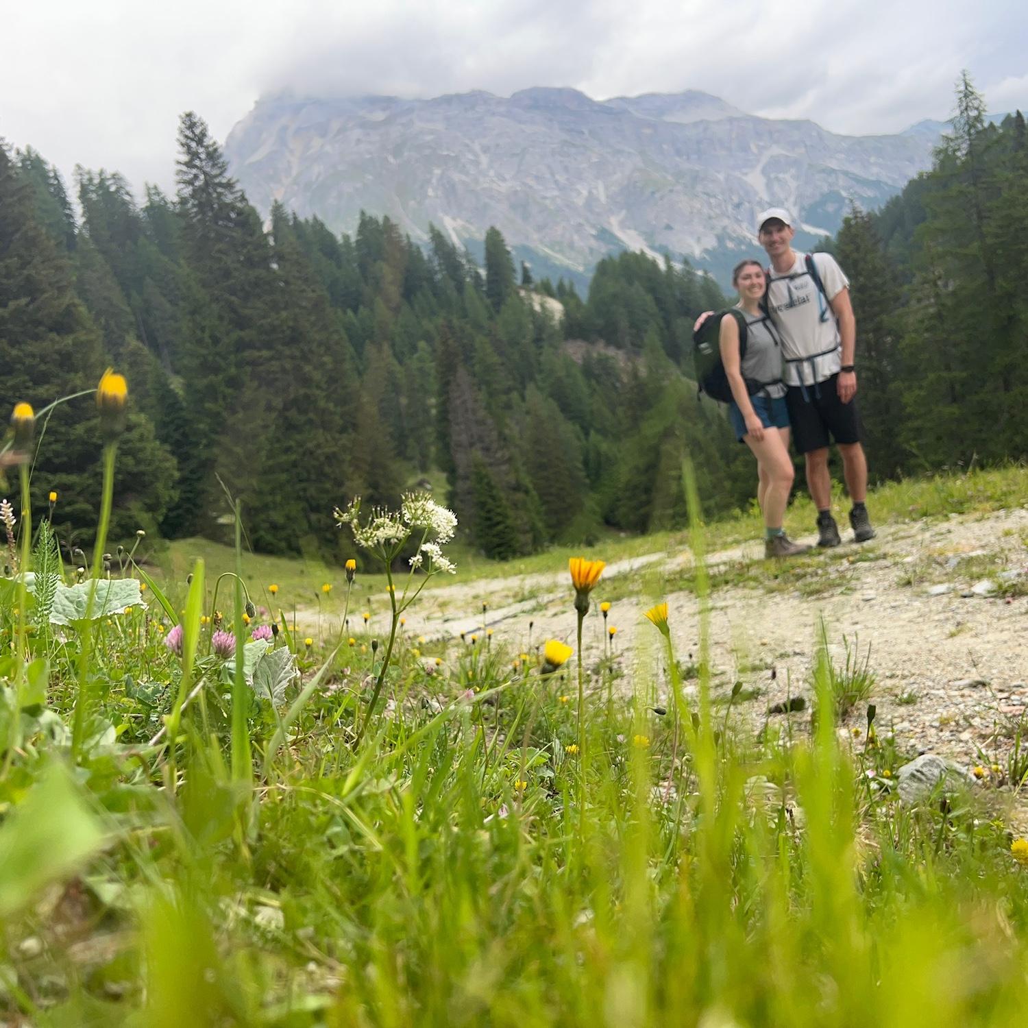 Hiking in the Swiss Alps