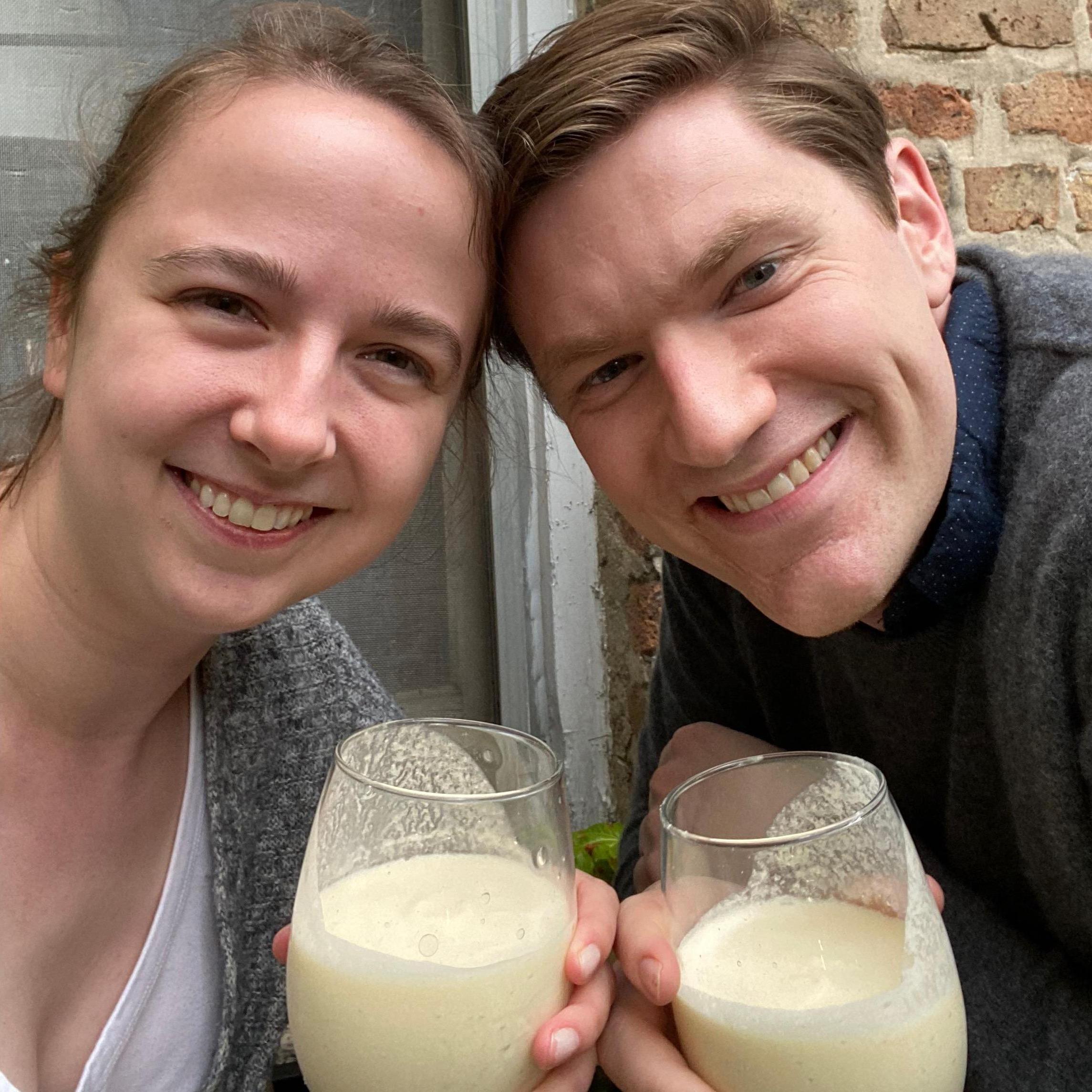 Celebrating signing our first lease together.