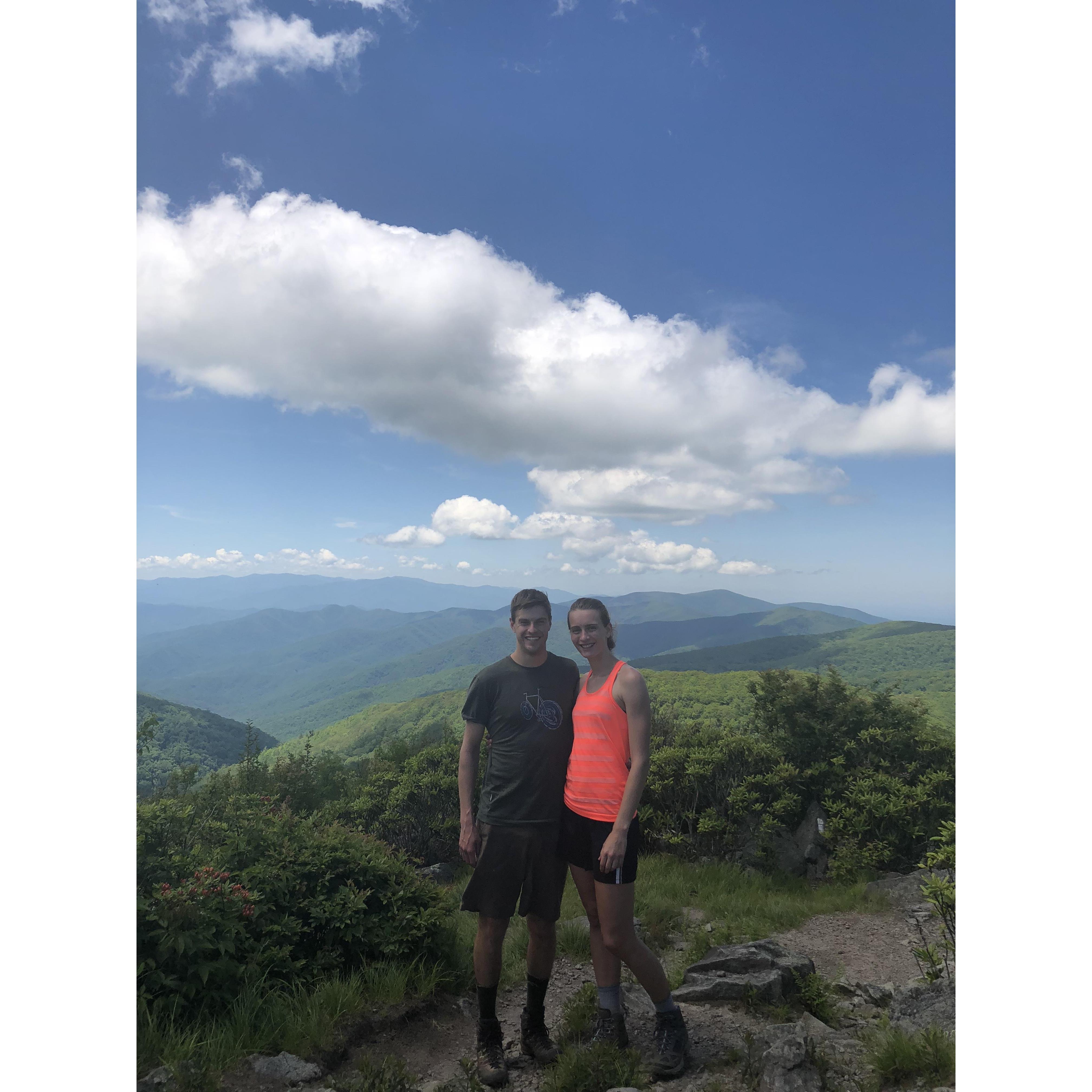 On top of Rocky Top Mountain, Smoky Mountain National Park