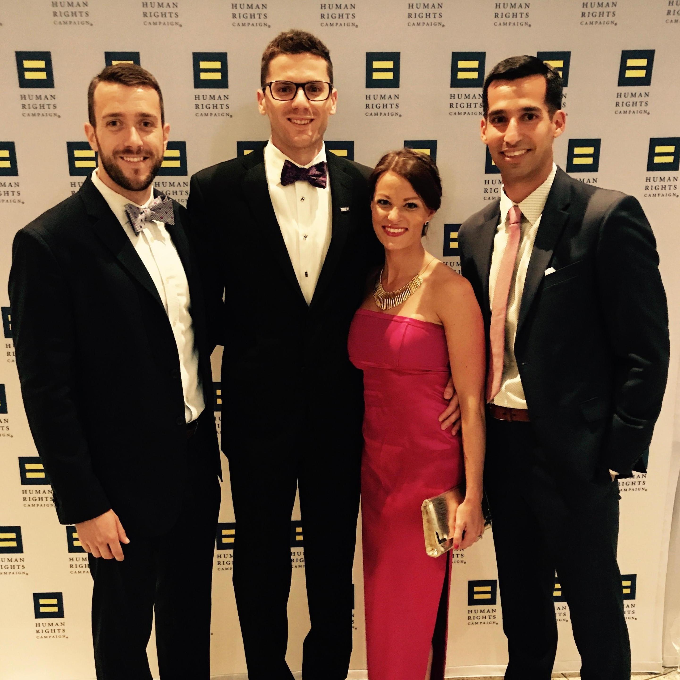 Attending the annual Human Rights Campaign (HRC) Atlanta Gala Dinner & Auction with Ashley and Jon Waldman!