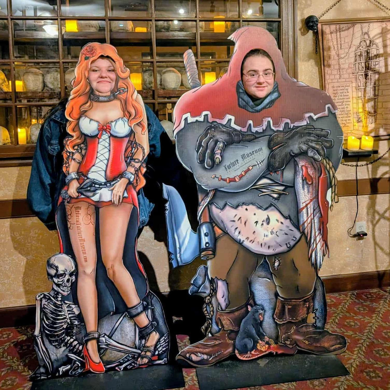 December 11, 2024 - Us at the Medieval Torture Museum(Austin left traumatized).