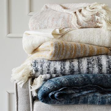 Coziest Throw - Space-Dyed (color, rosette)
