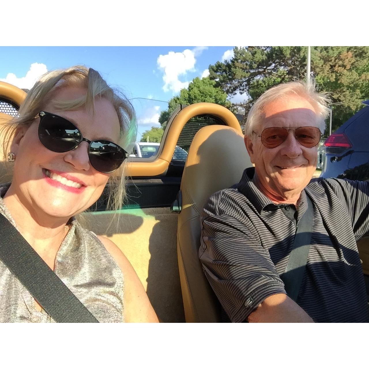 Our first dinner together- not really a date per se... but we had fun!