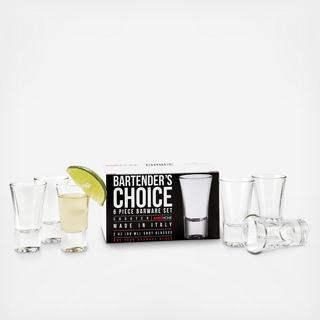 Bartender's Choice Shot Glass, Set of 6