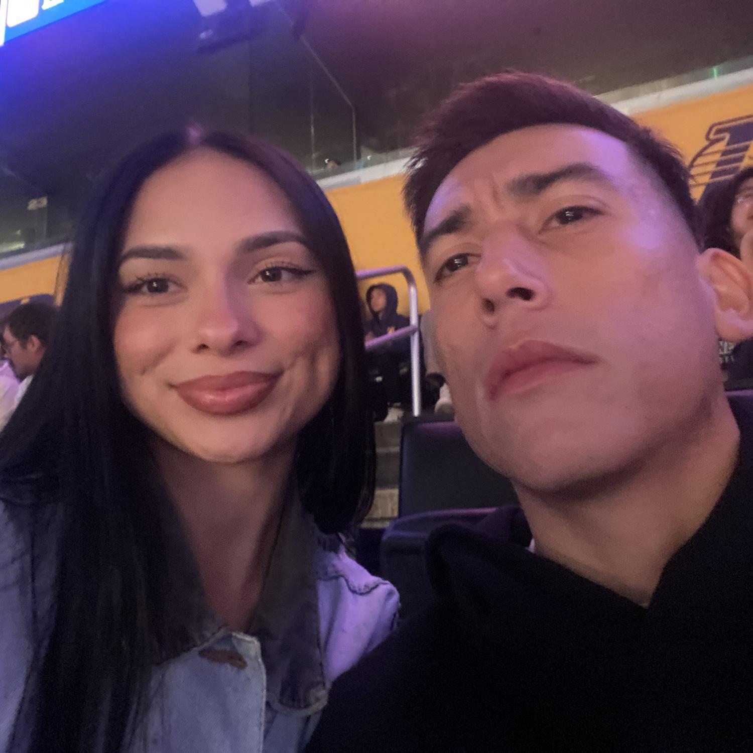 Our first photo together