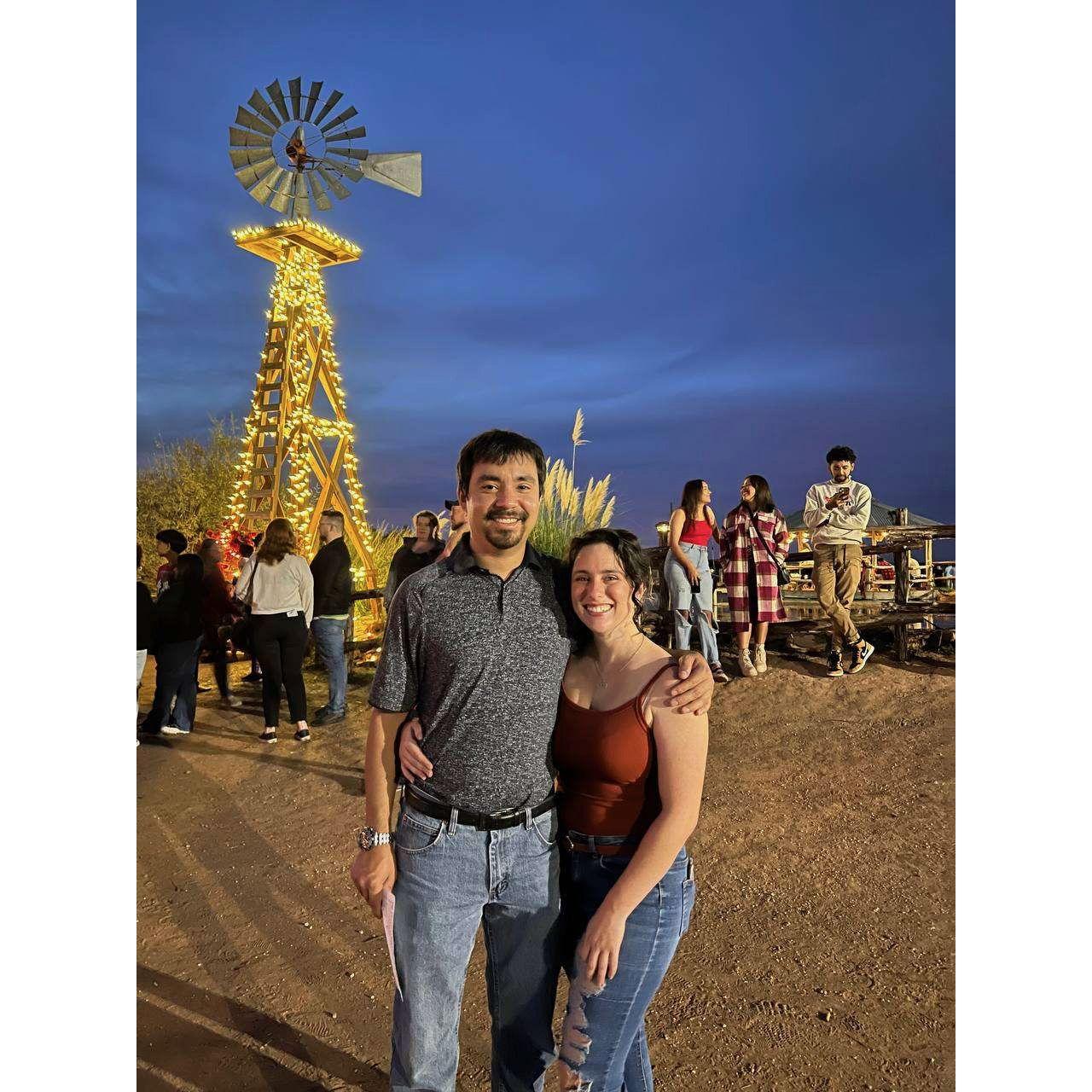 Our first time together at the corn maze.
-October 25th, 2022