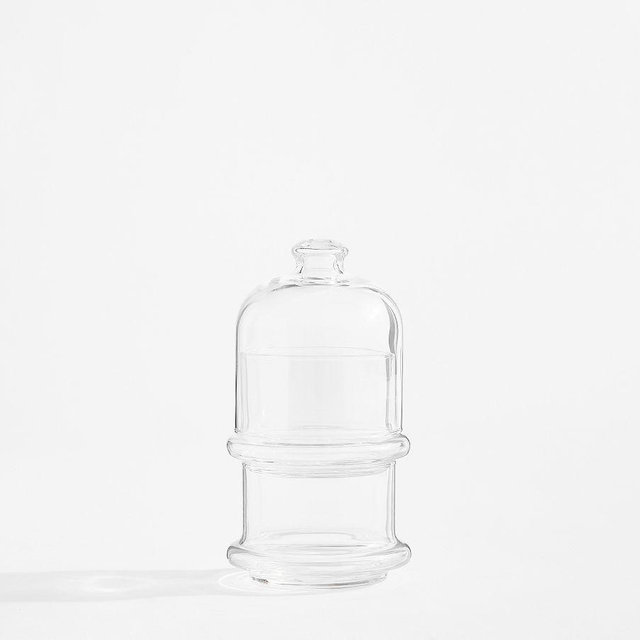 Stacking Glass Double Server - Clear