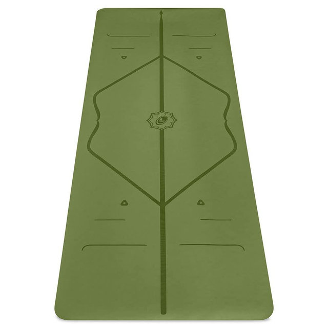 Liforme Original Yoga Mat – Free Yoga Bag Included - Patented Alignment System, Warrior-like Grip, Non-slip, Eco-friendly and Biodegradable, sweat-resistant, long, wide, 4.2mm thick mat for comfort