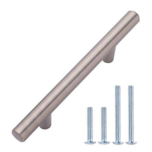 AmazonBasics AB1500-SN-25 Cabinet Pull, 5.38" Length (3" Hole Center), Satin Nickel