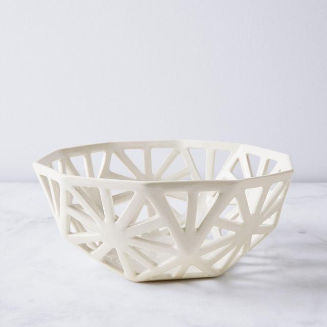 Geodesic Porcelain Fruit Bowl