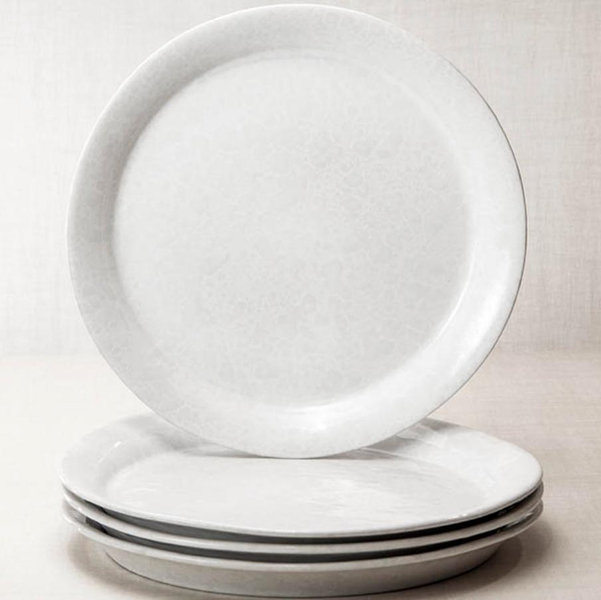 Classic Dinner Plate - White on White Color