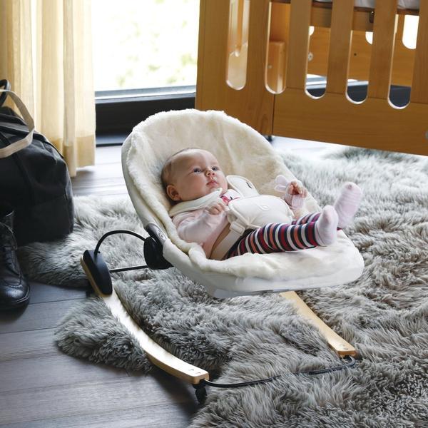 Coco go 3-in-1 bouncer natural wood
