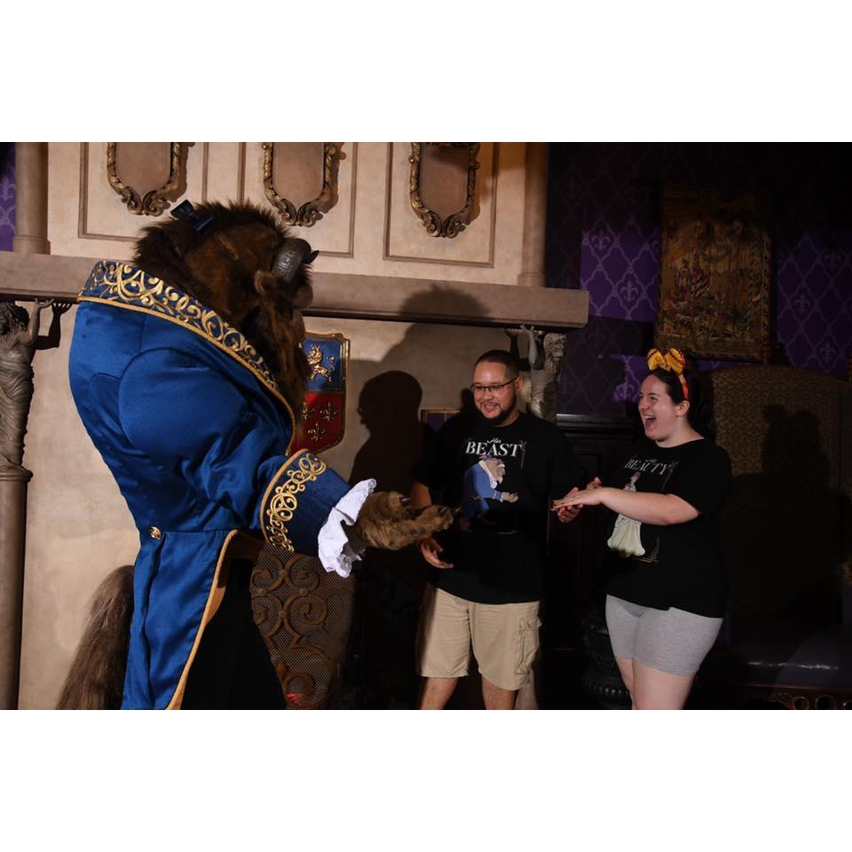 Showing the Beast the ring!