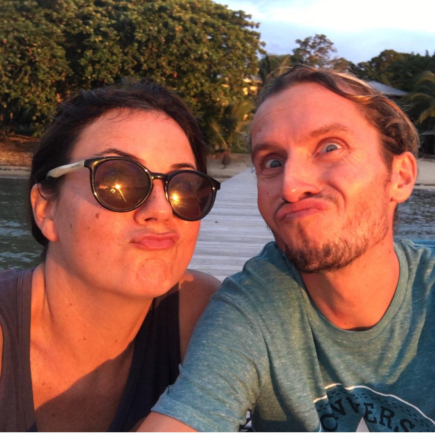 Our favorite activity... watching sunsets and taking selfies.