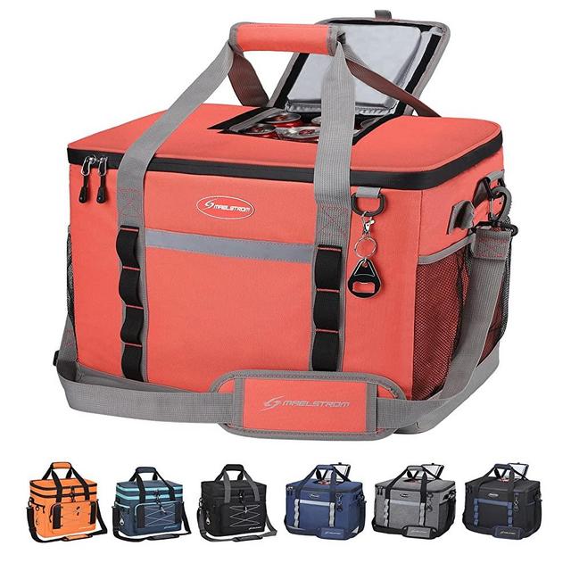Maelstrom Cooler,Soft Sided Cooler,Collapsible Soft Cooler Bag,60/75 Cans Lunch Cooler Bag Large Leakproof Camping Cooler,Portable Travel Cooler for Grocery Shopping, Camping, Kayaking,Road Trips