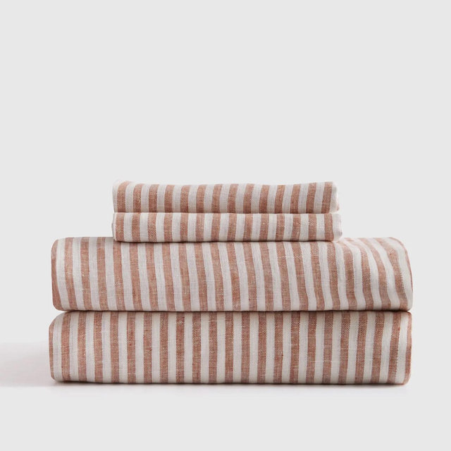 European Linen Stripe Sheet Set | Quince