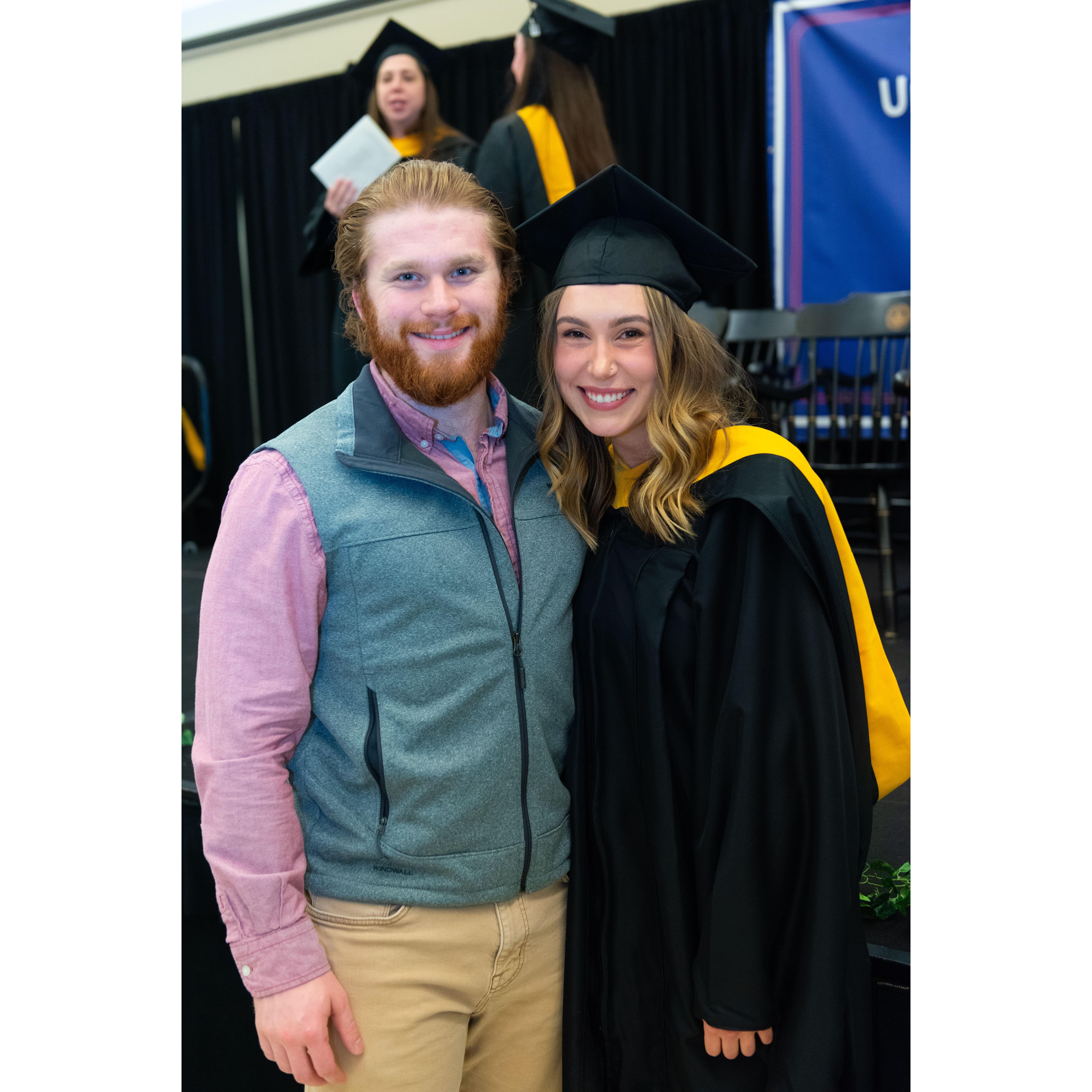 Erin graduates with her masters degree!