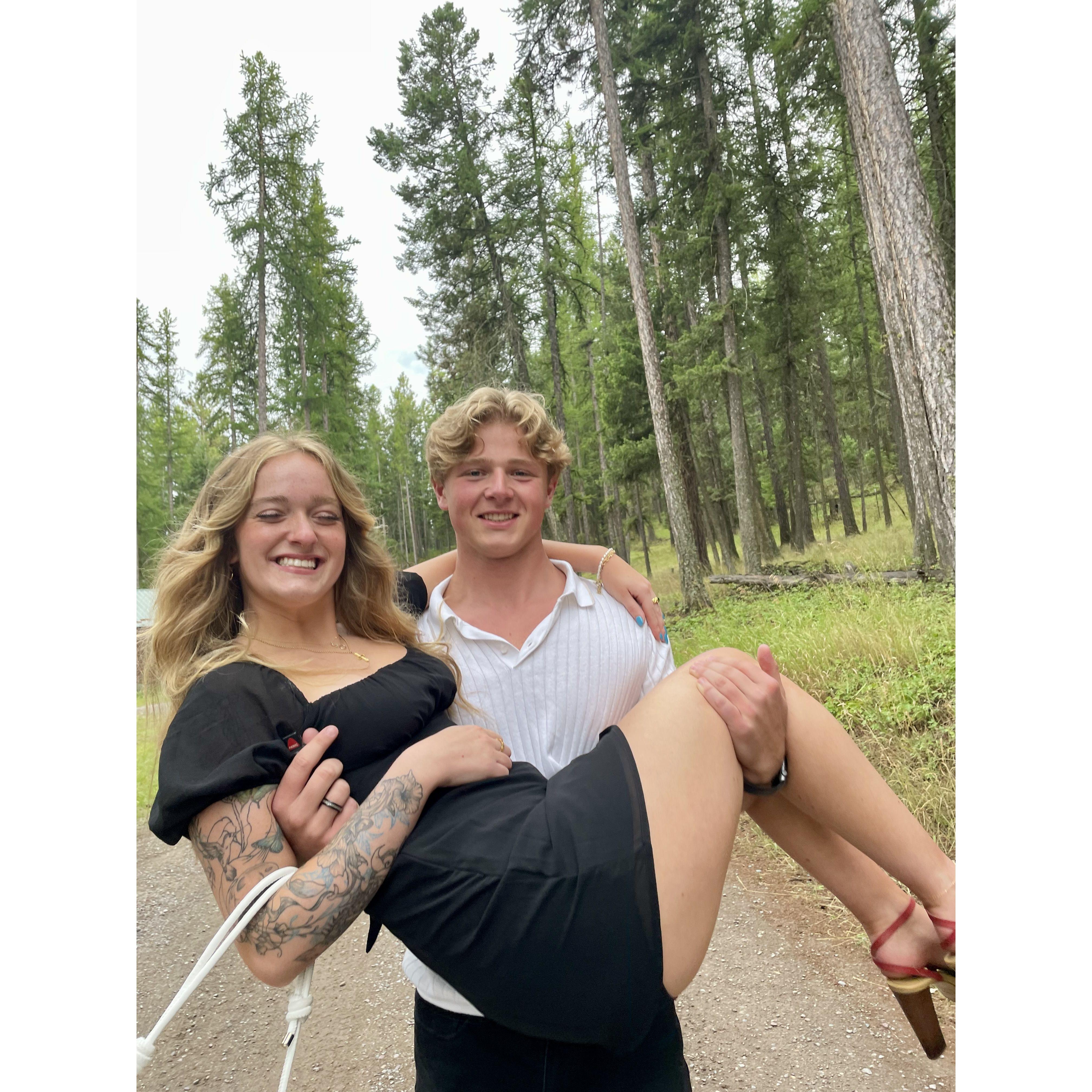 Our first wedding together as a couple!