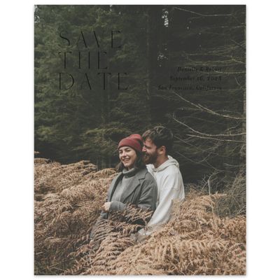 Black Wedding Digital Save the Date - Copan Photo